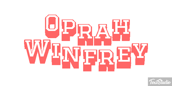Oprah Winfrey Efecto de texto