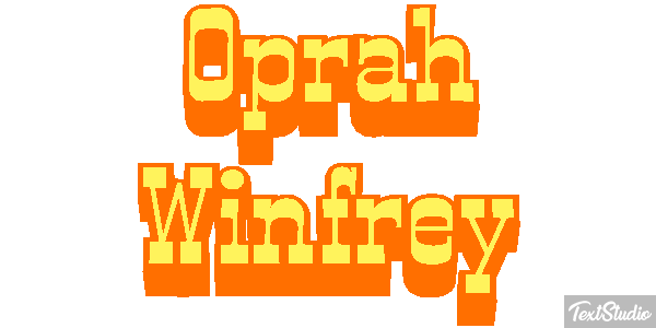 Oprah Winfrey Efecto de texto