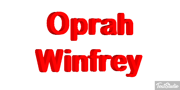 Oprah Winfrey Efecto de texto