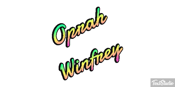Oprah Winfrey Efecto de texto
