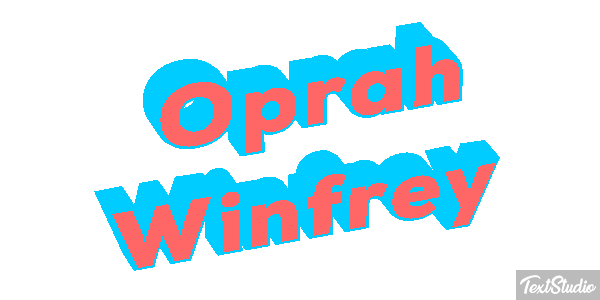 Oprah Winfrey Efecto de texto