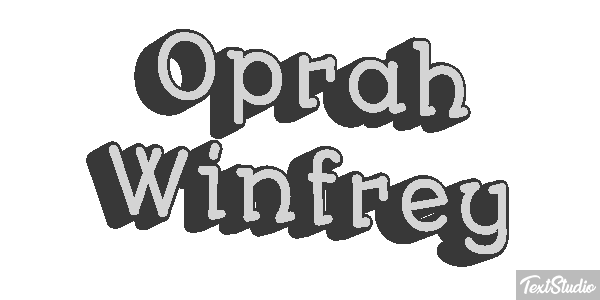 Oprah Winfrey Efecto de texto