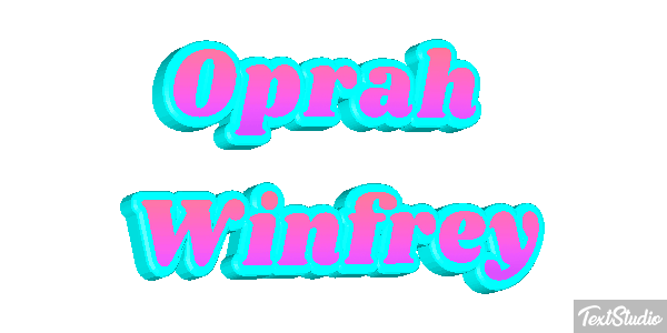 Oprah Winfrey Efecto de texto