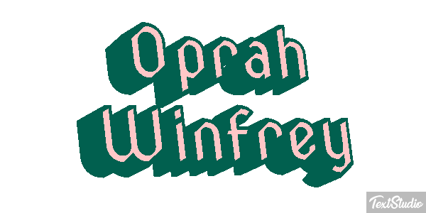 Oprah Winfrey Efecto de texto