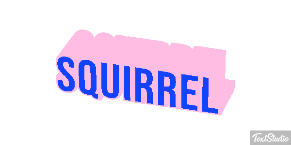 Squirrel Text effect
