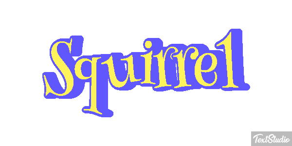 Squirrel Text effect