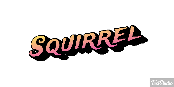 Squirrel Text effect