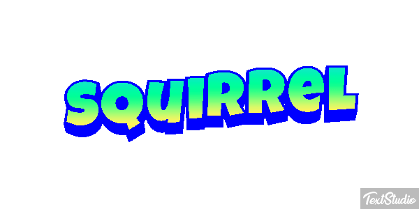 Squirrel Text effect