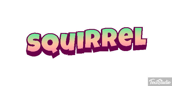 Squirrel Text effect