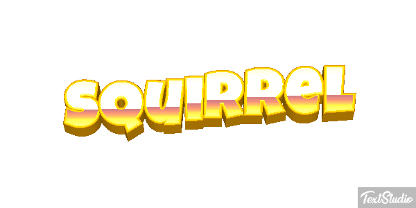 Squirrel Text effect