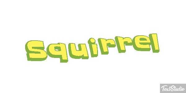 Squirrel Text effect