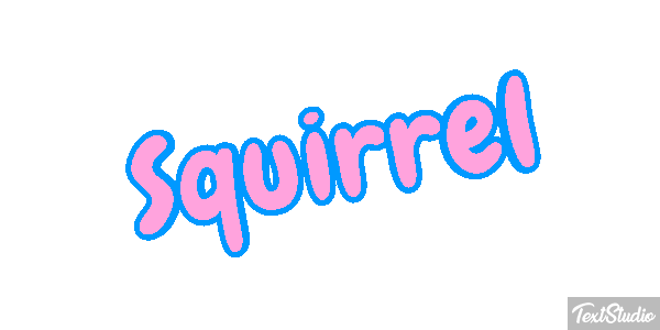 Squirrel Text effect