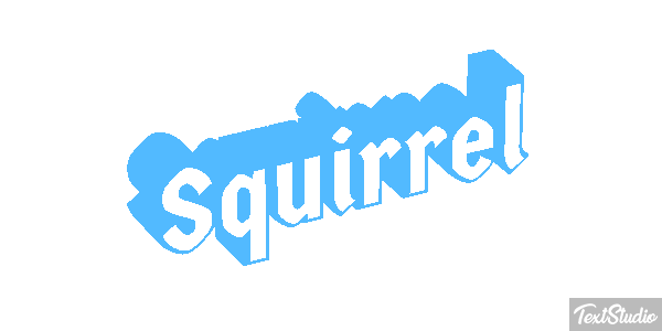Squirrel Text effect