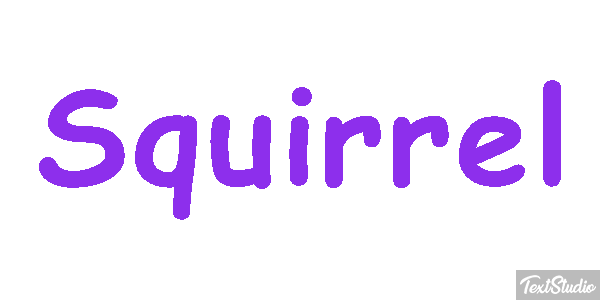 Squirrel Text effect