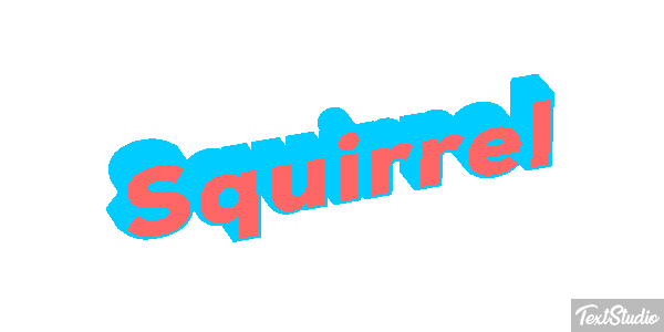 Squirrel Text effect