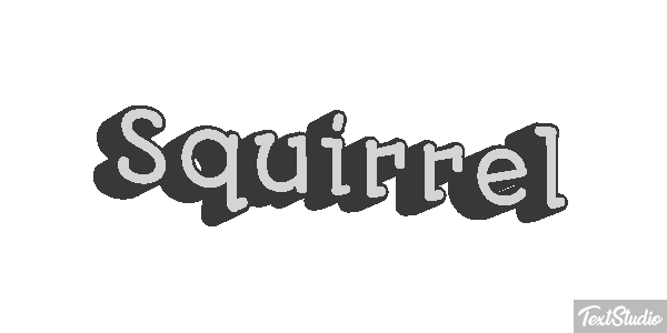 Squirrel Text effect