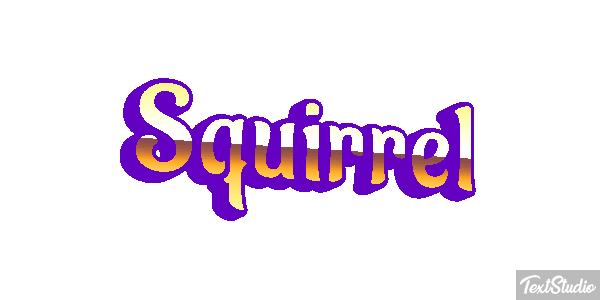 Squirrel Text effect