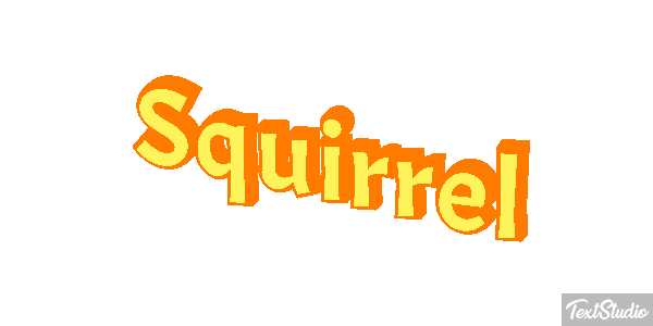 Squirrel Text effect