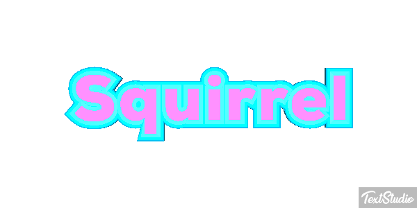 Squirrel Text effect