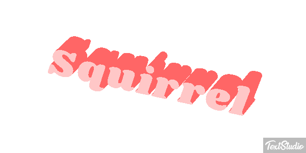 Squirrel Text effect