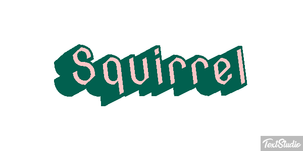 Squirrel Text effect