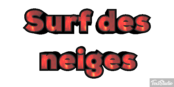 Surf des neiges Efeito do texto