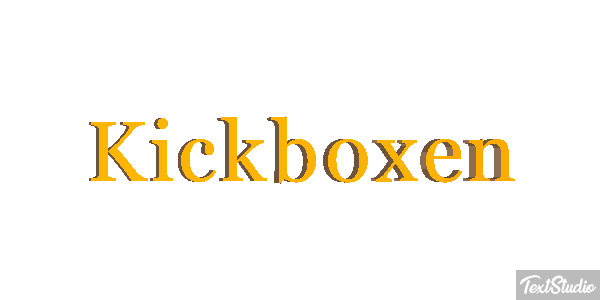 Kickboxen Efekt tekstowy