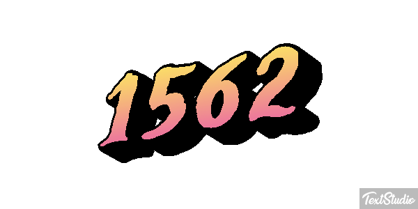 1562 Tekst effect