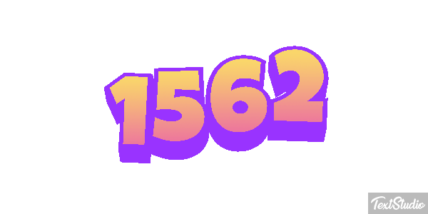 1562 Tekst effect