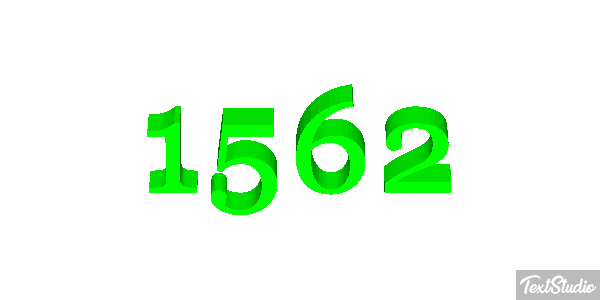 1562 Tekst effect