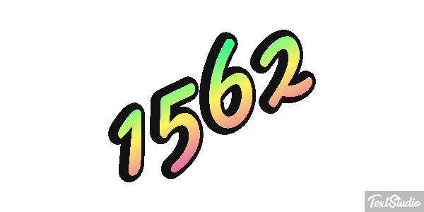 1562 Tekst effect