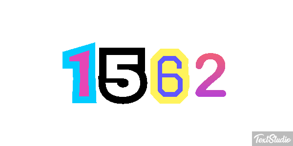 1562 Tekst effect