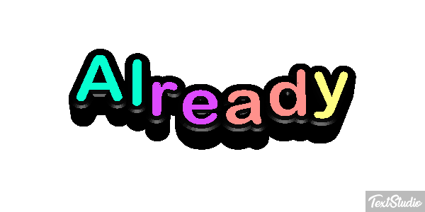 Already Text effect