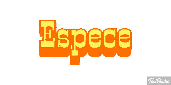 Espèce Effet de texte