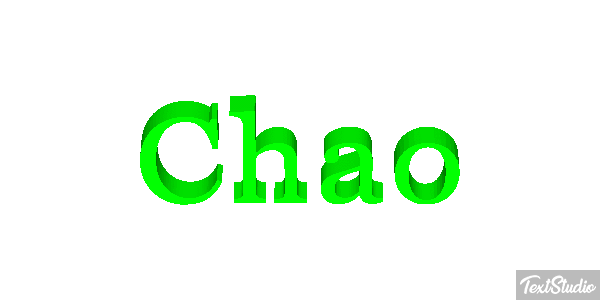 Chao Text effect