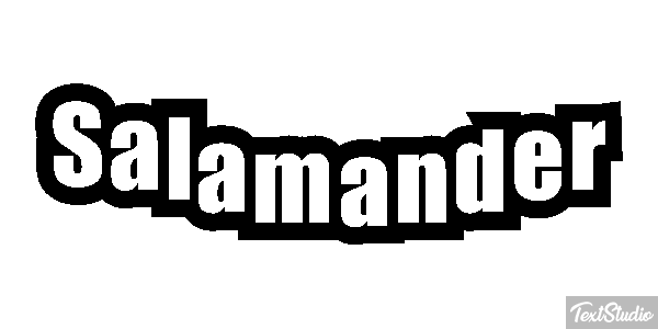 Salamander テキスト効果