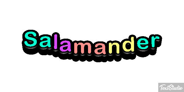 Salamander テキスト効果