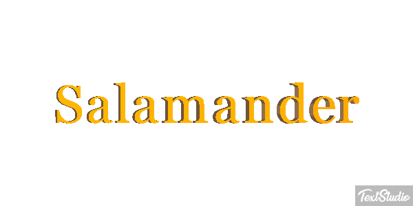 Salamander テキスト効果