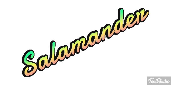 Salamander テキスト効果