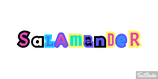 Salamander テキスト効果