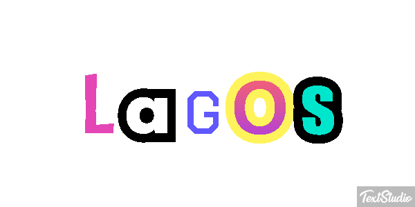 Lagos Efeito do texto