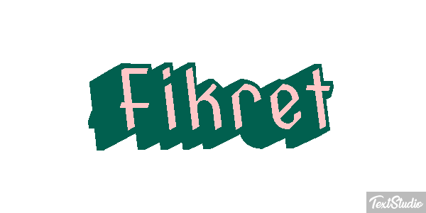 Fikret Текстовый эффект
