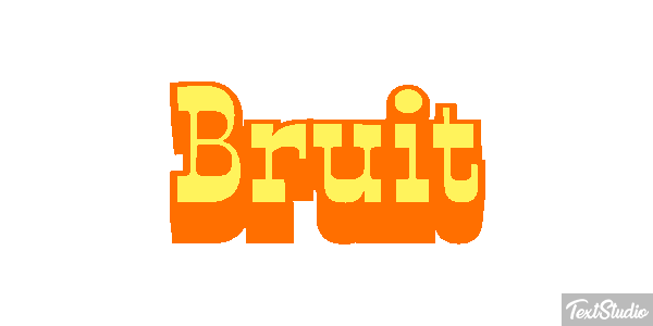 Bruit Text effect
