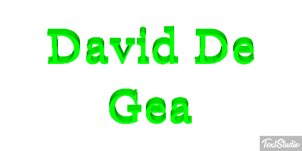 David De Gea Efeito do texto