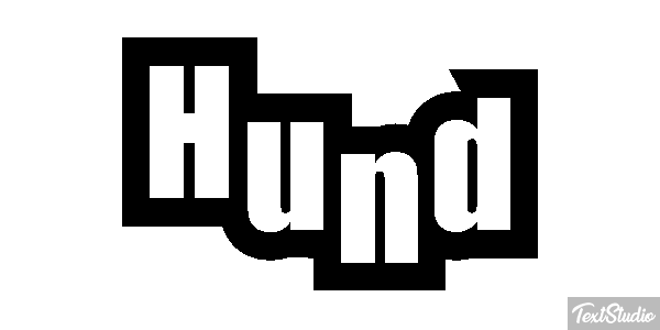 Hund Texteffekt