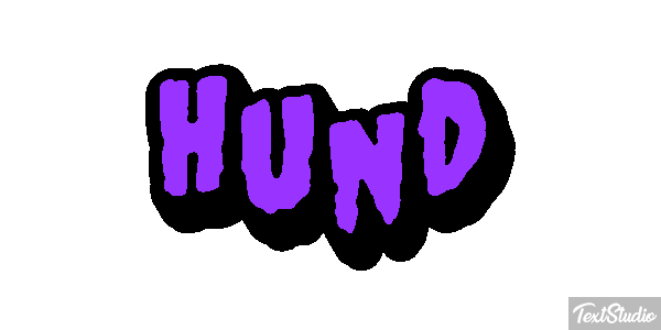 Hund Texteffekt