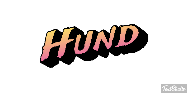 Hund Texteffekt
