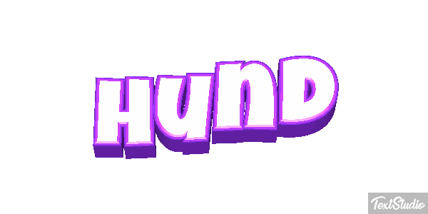 Hund Texteffekt
