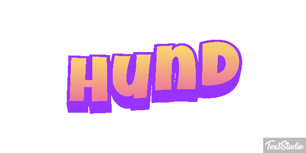 Hund Texteffekt