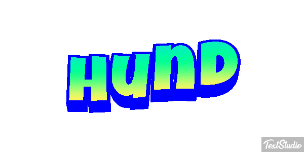 Hund Texteffekt